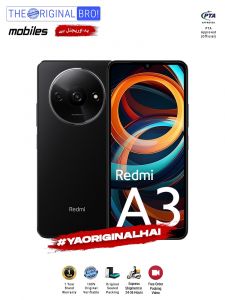 Redmi A3 - 4GB RAM - 128GB Storage - PTA Approved - 12 Months Warranty - Black - The Original Bro Mobiles - TOB51
